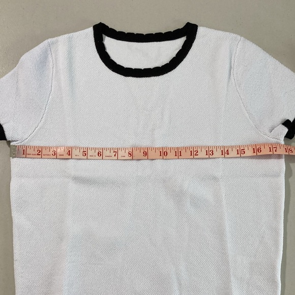 Imily Bela, Women's White Short Sleeve Summer Basic T. Size, S - Picture 6 of 11